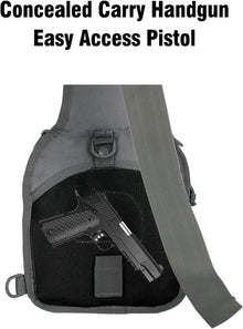 BOMTURN Tactical Backpack-1000D Waterproof Military Backpack/Laser-Cut/CCW Bags Sling Bag Tactical Satchel Shoulder Bag Men