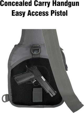 BOMTURN Tactical Backpack-1000D Waterproof Military Backpack/Laser-Cut/CCW Bags Sling Bag Tactical Satchel Shoulder Bag Men