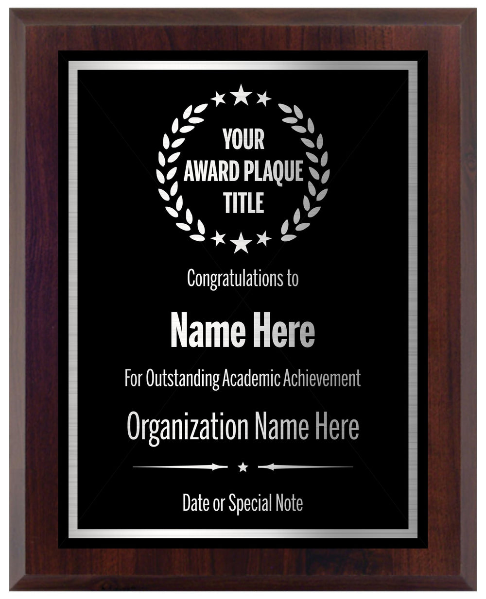 Award Plaques Personalized with Your Text and Title - Engraved Plaque Customized for Employee Appreciation, Recognition, Retirement, Service, Thank You, and more - Custom Awards for Employees, Co-Worker, Friends - Choose Your Size: (6x8 Gold/Black)