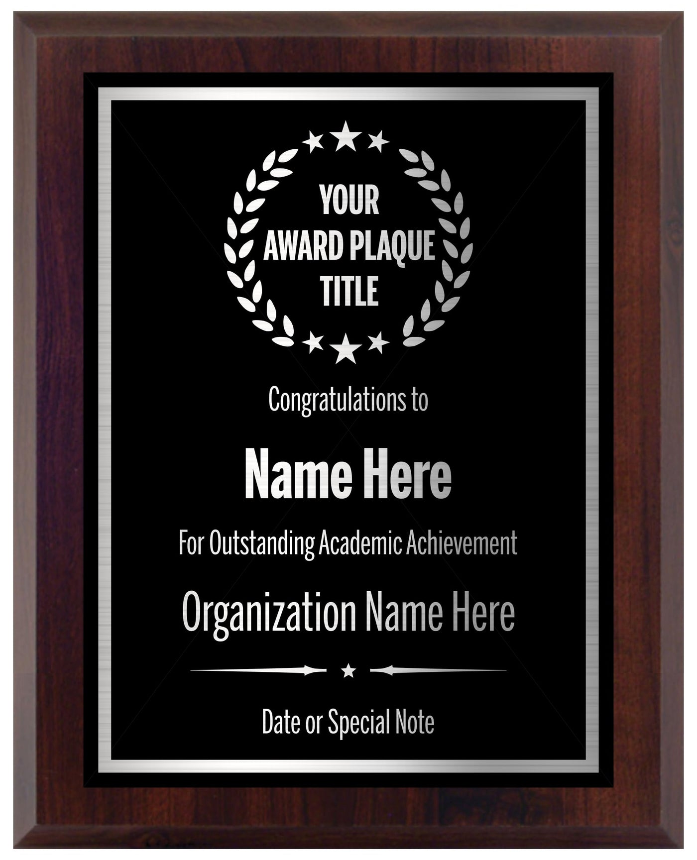 Award Plaques Personalized with Your Text and Title - Engraved Plaque Customized for Employee Appreciation, Recognition, Retirement, Service, Thank You, and more - Custom Awards for Employees, Co-Worker, Friends - Choose Your Size: (6x8 Gold/Black)