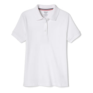 French Toast Girls' Short Sleeve Picot Collar Polo School Uniform Shirt (Standard and Plus)