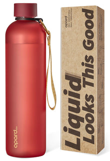 Opard Slim Water Bottle 27oz, Dishwasher Safe Plastic Water Bottle BPA-Free, Leakproof Screw Top, Cream White, Reusable for Travel School Sport Gym Hiking
