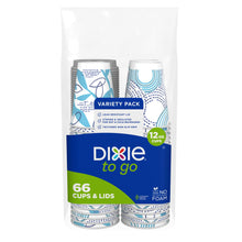 Dixie To Go Paper Coffee Cups With Lids,12 oz, 14 ct, Disposable Insulated Paper Cups for On-The-Go Hot or Cold Beverages | Medium