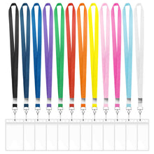 12 Pack Lanyards for ID Badges Cruise Lanyard for Ship Cards with Waterproof ID Badge Holder Cruise Essentials 2026 (12 Colors)