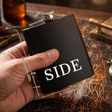 Personalized Photo Flask for Men Custom Engraved Hip Flask with Picture/Text 8 Oz Stainless Steel Leak-Proof Pocket Flask Unique Christmas Father’s Day Wedding Gift for Groomsmen Dad Husband