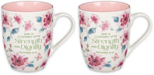 Christian Art Gifts Inspirational Ceramic Coffee & Tea Scripture Mug for Women: Trust in the Lord Encouraging Bible Verse, Microwave & Dishwasher Safe Lead-free, Multicolor Floral, Light Green, 12 oz.