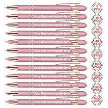 Bulk Custom Pens Personalized, Customized Pens with Name/Logo Printing Perfect for Business, Birthday, Wedding, Graduation Gifts & Party Events 5 to 2000 Pieces Pack Ballpoint Pens