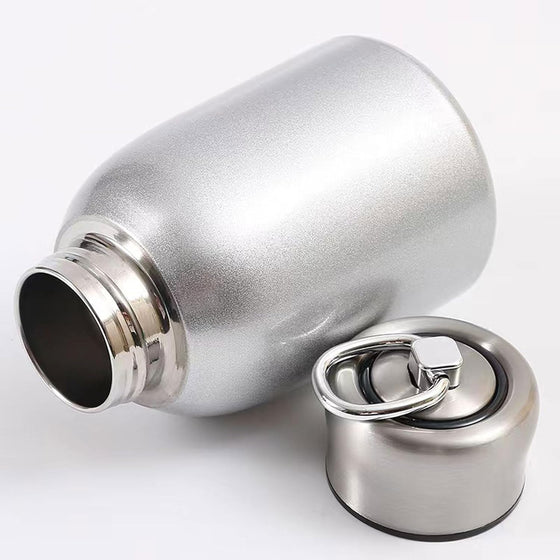 Mini Vacuum Insulated Tumbler Small Stainless Steel Thermal Bottle Water Flask Thermal Cups for Hot and Cold Drinks Travel Coffee Mug 10.2 oz/300ml Silver - hover image