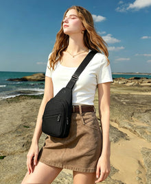 EVANCARY Small Sling Bag Crossbody Bags for Women Men, Sling Backpack Chest Daypack Cross Body Bag for Travel Outdoor