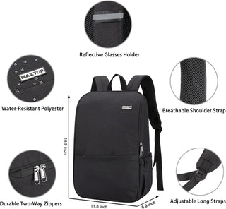 MAXTOP Deep Storage Laptop Backpack Business Anti-theft Backpacks[Water Resistant] College Computer Bookbag Fits 15 Inch Laptop Black