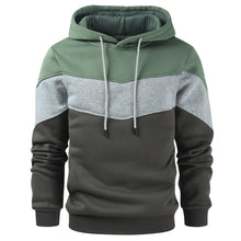 Gesean Men's Novelty Color Block Pullover Fleece Hoodie Long Sleeve Casual Sweatshirt with Pocket