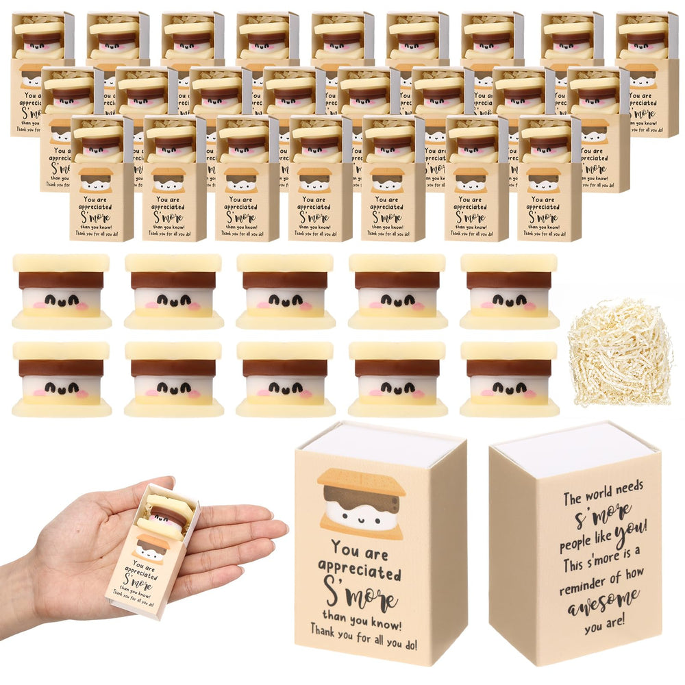 Wettarn 75 Sets Appreciation Gifts Cute Stress Balls with Support Boxes Bulk Party Favors for Employee Coworker Team Group Stuffers Office Prizes Positive Desk Decor