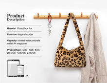 Fuzzy Tote Bag Y2K Fluffy Shoulder Bag Women Furry Purse Large Cute Plush Bag Ladies Faux Fur Bag for Autumn and Winter
