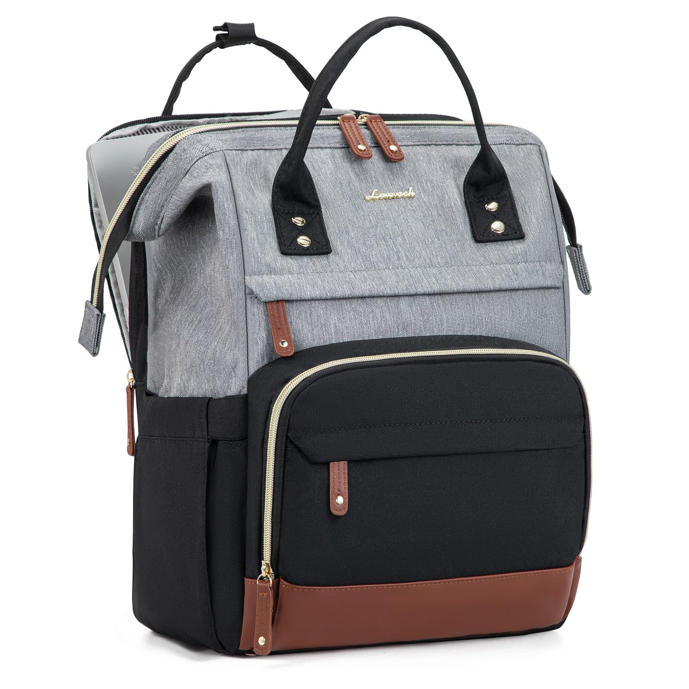 LOVEVOOK Laptop Backpack for Women, 15.6 Inch Work Business Backpacks Purse With Large Capacity, Waterproof Nurse Bag College Bookbag for School, Waterproof Casual Daypack for Travel