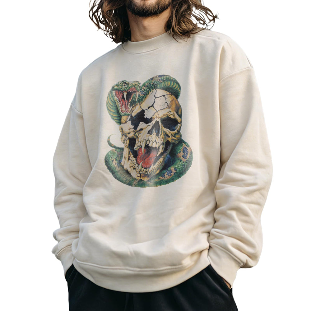 domirica Oversized Solid Cotton Blend Graphic Mens Hoodies Pullover Crewneck Long Sleeve Loose Fit Soft Sweatshirts