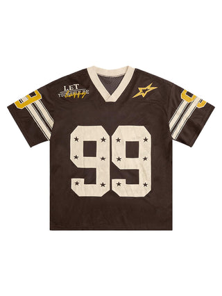 SOLY HUX Mens Jersey Y2k Baggy Shirts Graphic Tees Oversized V Neck Tshirts Summer Tops