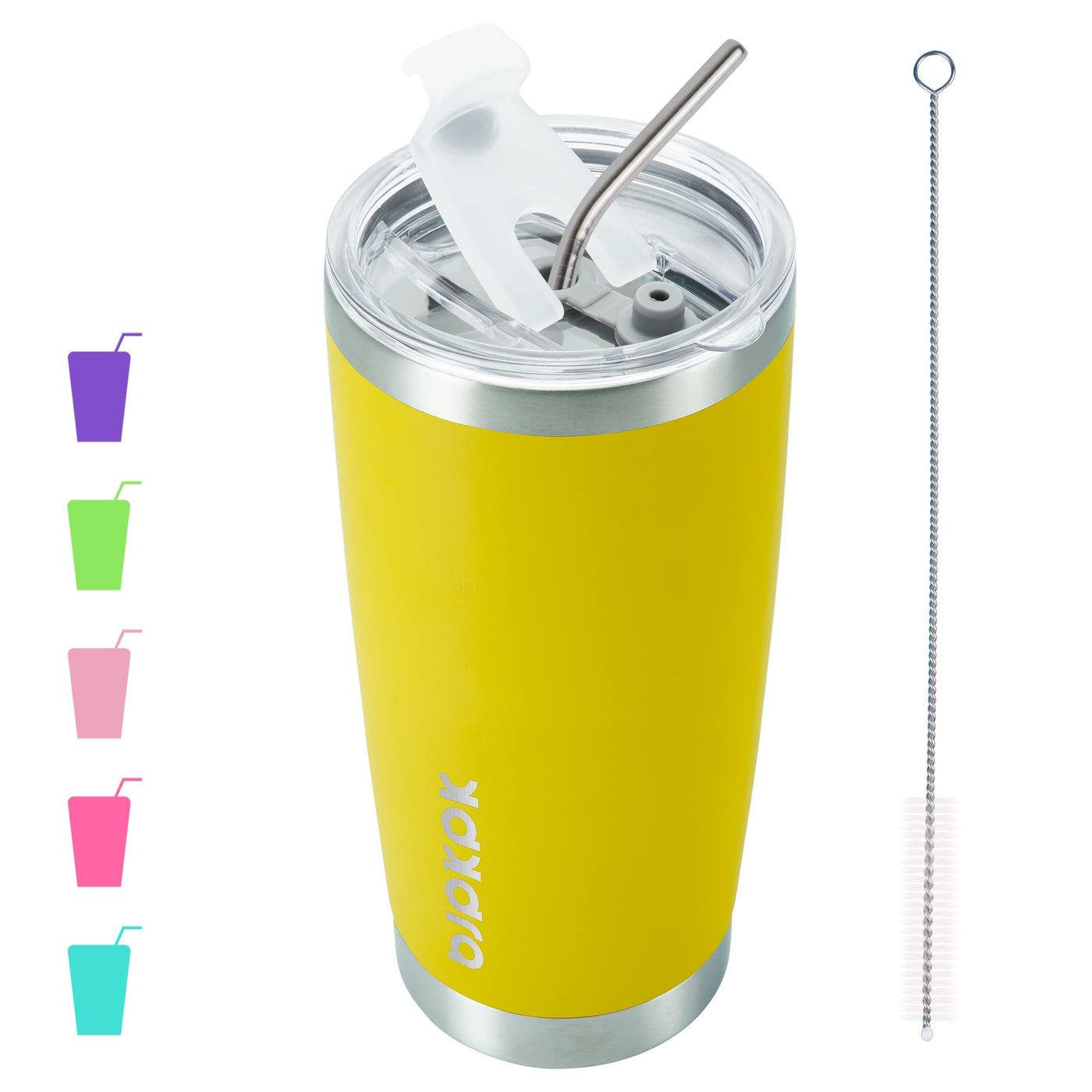 BJPKPK 30oz Stainless Steel Tumbler Color Block Insulated Tumblers Cup with Lid and Straw, Double Walled Travel Coffee Mug,Mint