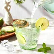 9 oz Clear Plastic Cups Green Plastic Disposable Cups for Cocktail 50 Pack Fancy Cocktail Cup for Party Stemless Wine Glasses for Wedding Graduation Birthday World Cup