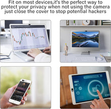 ZUCUCUC Laptop Camera Cover Slide, Phone Camera Cover Slide, 6 Pack Ultra Thin Webcam Cover Slide for Laptop, Desktop, PC, Tablet, Smartphone, Protect Your Privacy and Security(Black)