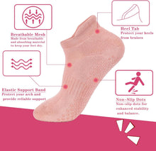 loudashuaiqi Grip Pilates Socks Non Slip Athletic Yoga Socks with Grips for Women Grippy socks for Hospital Workout Barre
