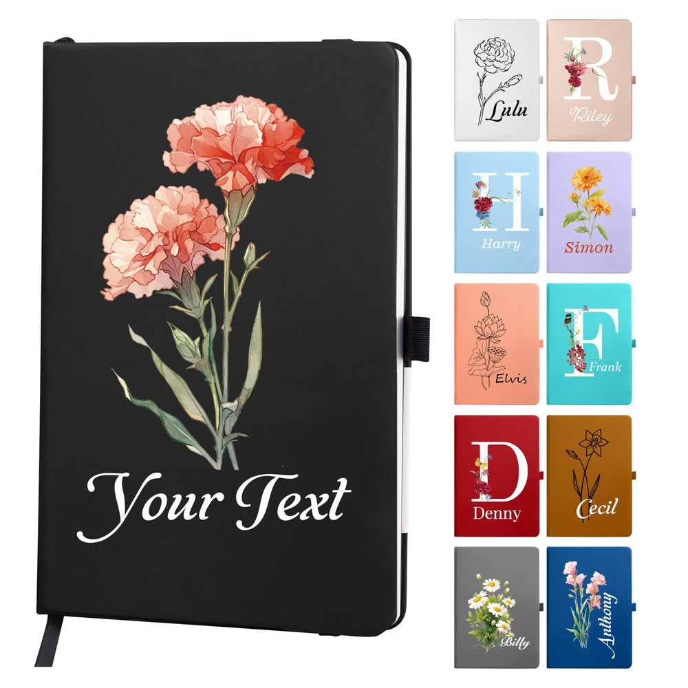 Customizable Notebook- Personalized Cover with Any Design - A6/A5 192 Lined Pages Journaling Notebooks for Work School Business Church