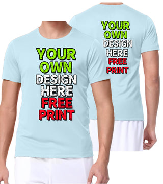 Custom T-Shirts for Men Women Design Your Own Shirt with Text Image Personalized Tee Printed Front/Back