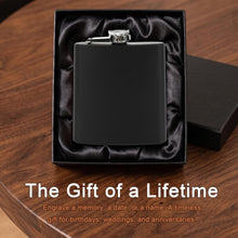 Personalized Photo Flask for Men Custom Engraved Hip Flask with Picture/Text 8 Oz Stainless Steel Leak-Proof Pocket Flask Unique Christmas Father’s Day Wedding Gift for Groomsmen Dad Husband