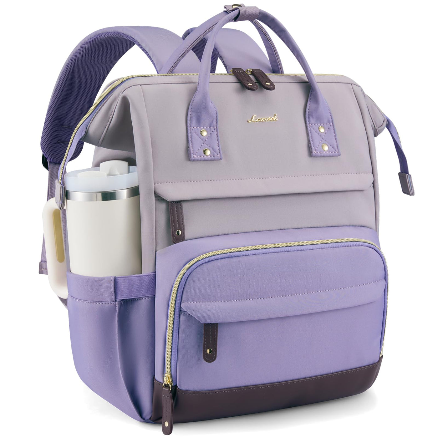 LOVEVOOK Laptop Backpack for Women, 15.6 Inch Work Business Backpacks Purse With Large Capacity, Waterproof Nurse Bag College Bookbag for School, Waterproof Casual Daypack for Travel
