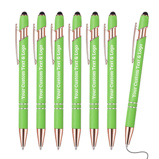Bulk Custom Pens with Logo Design Your Own Pen Add Photo Text Name for Business Graduation Birthday Gifts Black Ink, 6 PCS Blank Black