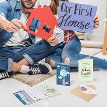 Motiskyy 50 Sets New Home Card,Housewarming Congratulations Welcome Cards with Envelopes and stickers New Home Apartment Card 10 Styles House Gifts for Friends Coworkers Neighbors Christmas