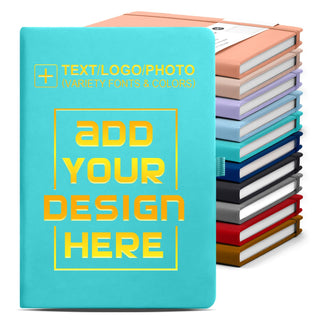 Personalized Notebook-Can Customize Logo/Text/Image, Customizable A5 Journal Notebook Daily Journals For Writing-192 Lined Pages 8.5 x 5.71 Inch,Black