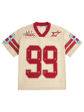 Beige Red Number