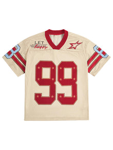 SOLY HUX Mens Jersey Y2k Baggy Shirts Graphic Tees Oversized V Neck Tshirts Summer Tops