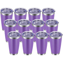 VEGOND 20oz Tumbler with Lid and Straw Stainless Steel Tumbler Cup Vacuum Insulated Double Wall Travel Coffee Mug Powder Coated Coffee Cup, Blue, 1 Pack