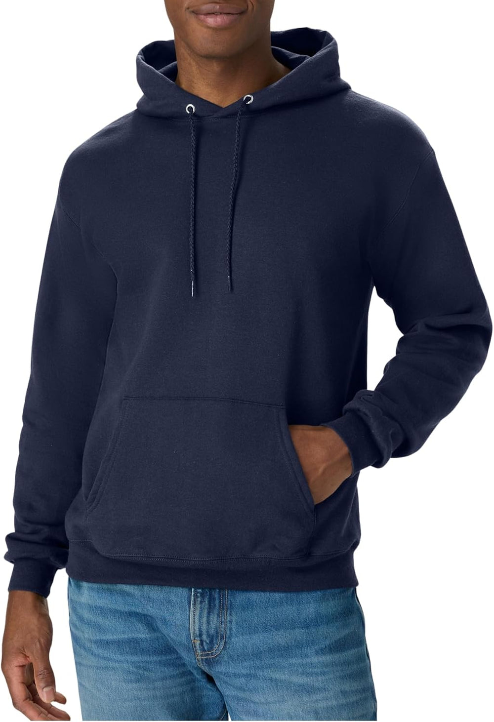 Hanes Men's EcoSmart Hoodie, Midweight Fleece, Pullover Hooded Sweatshirt