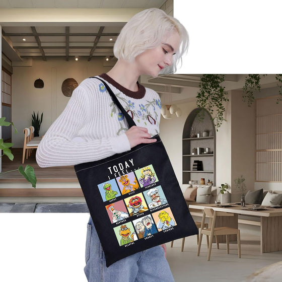 VAMSII Movie Inspired Tote Bag M Show Merch Fans Gift Movie Shoulder Bag (TODAY I FEEL tote) - hover image
