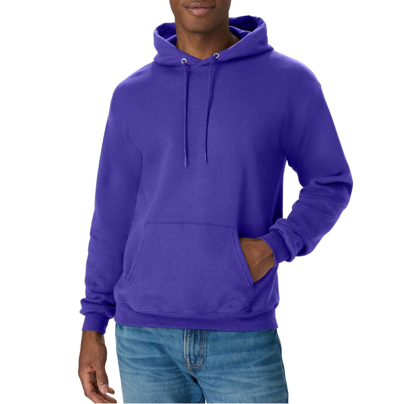 Hanes Men's EcoSmart Hoodie, Midweight Fleece, Pullover Hooded Sweatshirt