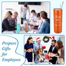 Ireer Employee Appreciation Gifts Thank You Teacher Gifts 20 oz Insulated Tumbler Keychain Pen Notepad(Vibrant Colors,8 Sets)