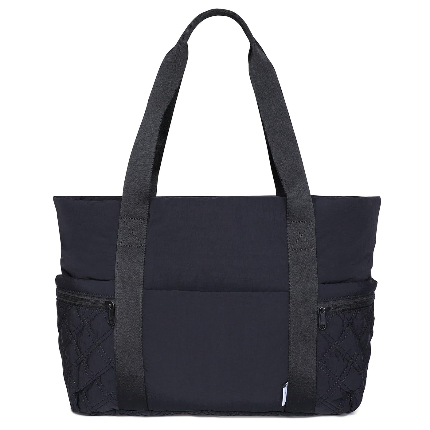 NOL Lightweight Puffer Tote Bag for Women-Quilted Shoulder Bag with Zippered Compartments | Waterproof Puffy Handbag for Work