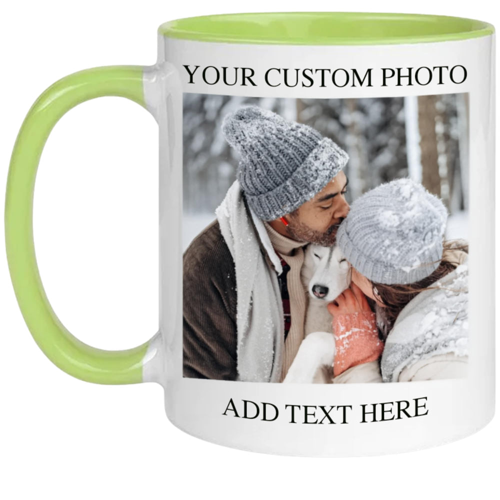 Custom Mug - Personalized Coffee Mug with Photo Text Logo | Taza Personalizada 11oz Both Sides Print | Custom Gifts for Men Women | Customized Picture Cup Dishwasher Safe