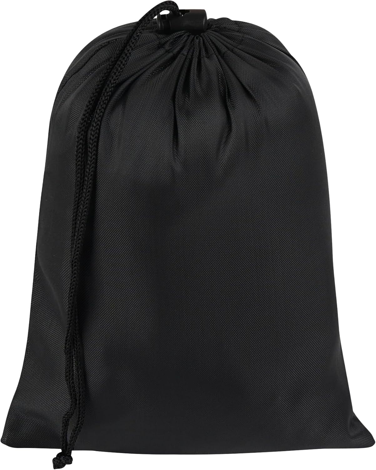PALTERWEAR Drawstring Bag with Toggle - Nylon Cinch and Ditty Pouch - Six Pack (Black, 6 x 8 Inch, Set of 6)