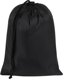 PALTERWEAR Drawstring Bag with Toggle - Nylon Cinch and Ditty Pouch - Six Pack (Black, 6 x 8 Inch, Set of 6)
