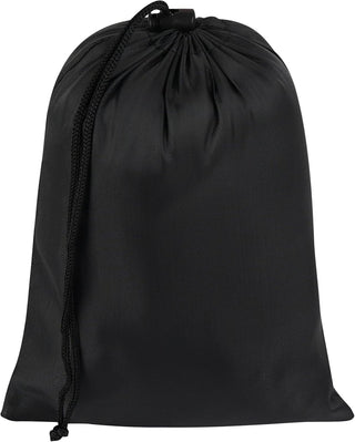 PALTERWEAR Drawstring Bag with Toggle - Nylon Cinch and Ditty Pouch - Six Pack (Black, 6 x 8 Inch, Set of 6)