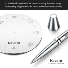 Spin Decision Pen – CNC-Machined 316L Stainless Steel Fidget Pen with Magnetic Stand | Smooth Writing Gel Ink | Stress Relief & Decision Maker |Office Desk Gift for Professionals