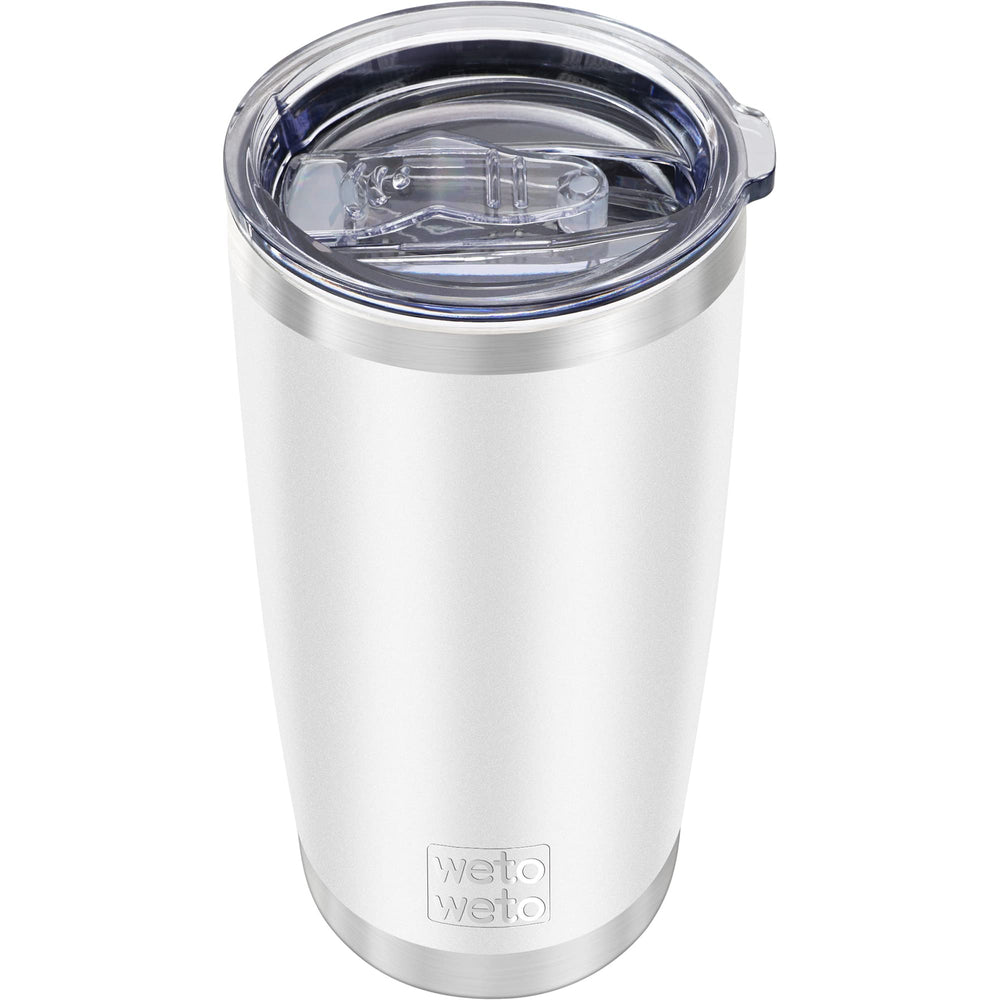 WETOWETO 20oz Tumbler, Stainless Steel Vacuum Insulated Coffee Travel Mug, Double Wall Powder Coated Insulated Coffee Mug Travel Mug with Lid Thermal Cup for Outdoor (Navy Blue, 1 Pack)