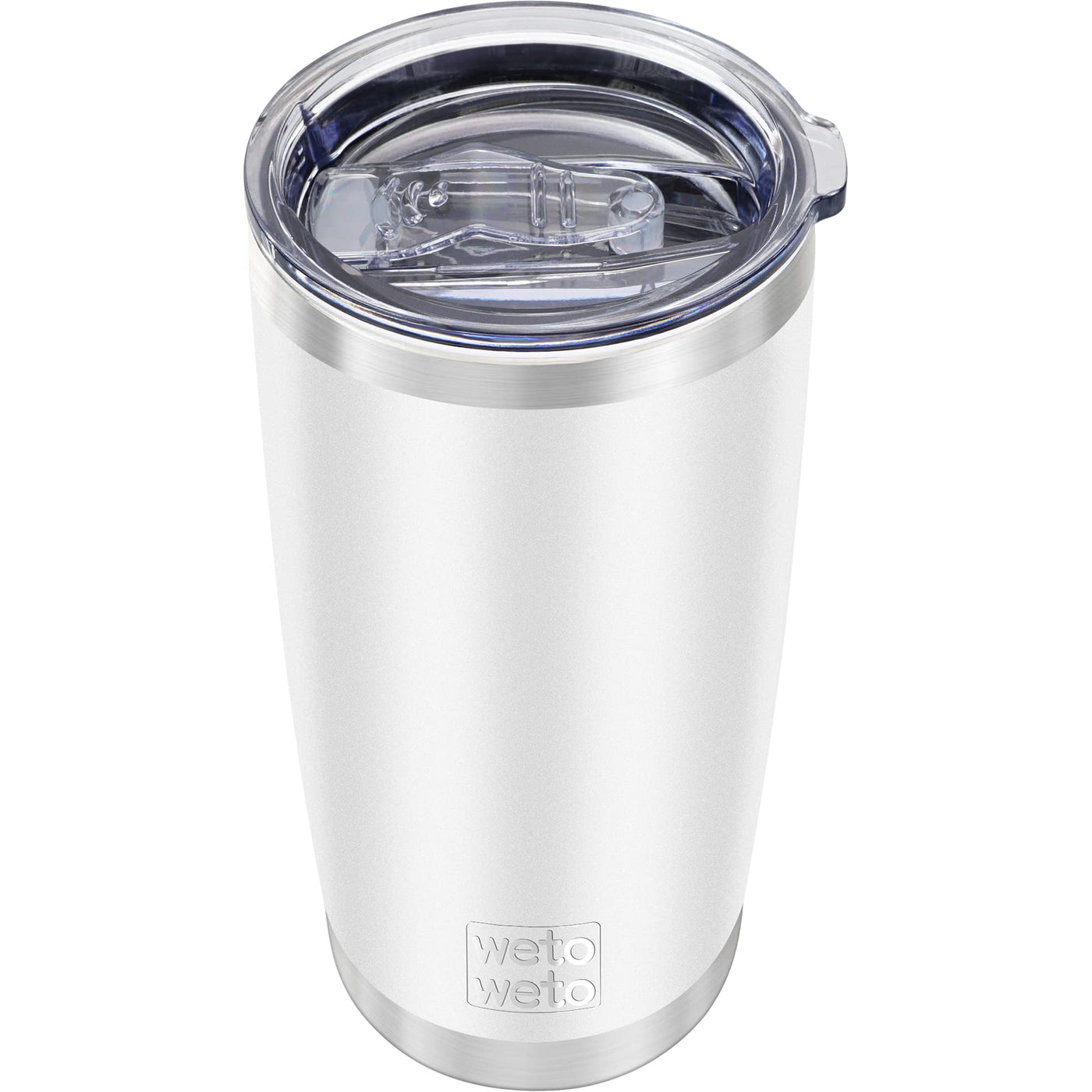 WETOWETO 20oz Tumbler, Stainless Steel Vacuum Insulated Coffee Travel Mug, Double Wall Powder Coated Insulated Coffee Mug Travel Mug with Lid Thermal Cup for Outdoor (Navy Blue, 1 Pack)