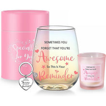 Yalucky Coworker Leaving Gifts for Women Wine Glasses Retirement Gifts Thank You Goodby Gift for Colleagues Friend Birthday Teacher Christmas Presents for Colleagues Women Pink Ladies Gift