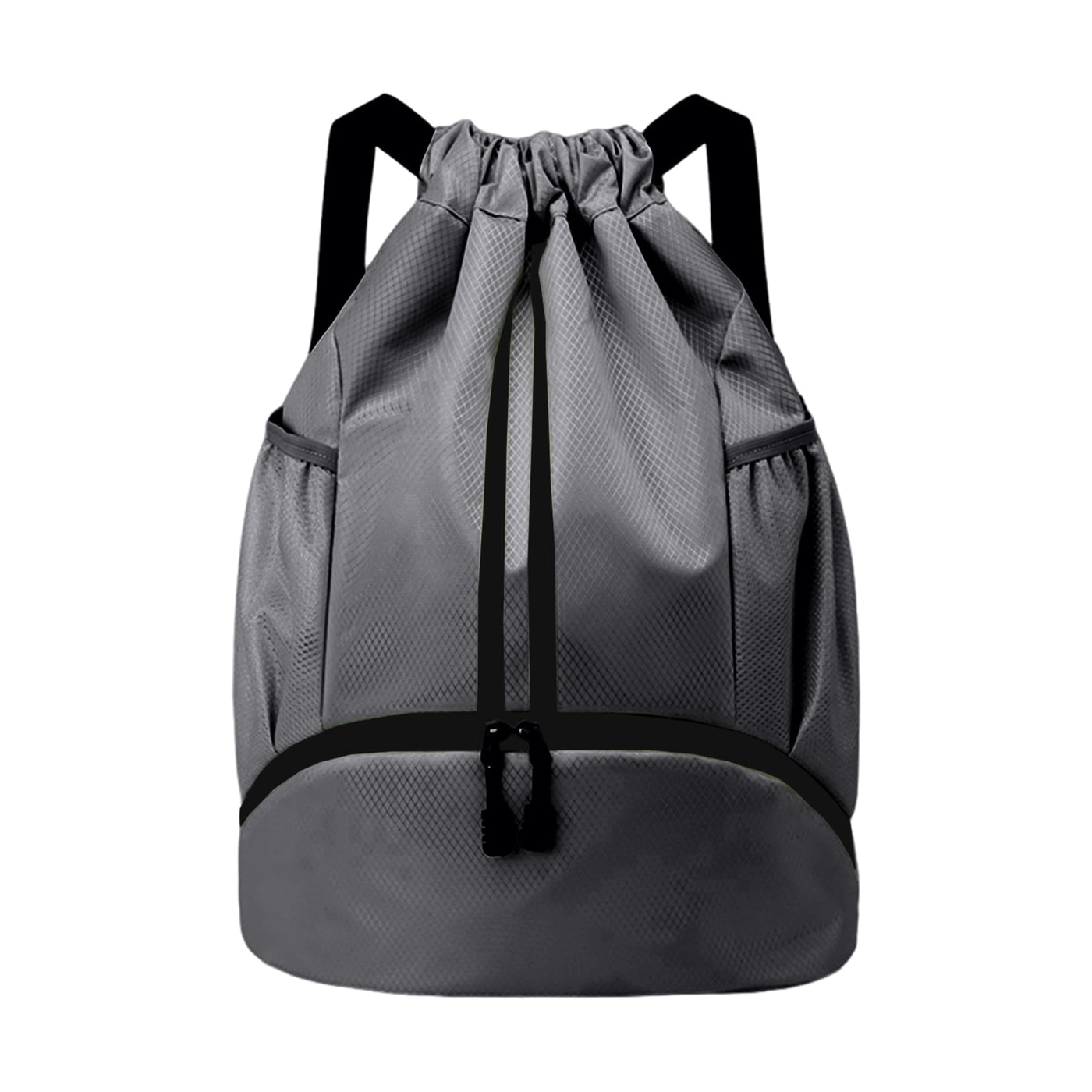 JELUTAR Drawstring Backpack Gym Bag with Shoes Compartment for Soccer, Basketball, Swim, Water-Resistant String Backpack Beach Cinch for Women Men