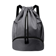 JELUTAR Drawstring Backpack Gym Bag with Shoes Compartment for Soccer, Basketball, Swim, Water-Resistant String Backpack Beach Cinch for Women Men