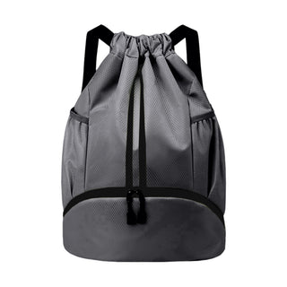 JELUTAR Drawstring Backpack Gym Bag with Shoes Compartment for Soccer, Basketball, Swim, Water-Resistant String Backpack Beach Cinch for Women Men
